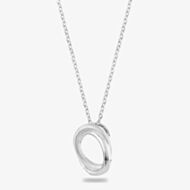 Rosa Lea Pave Frosted Sparkle Intertwined Rings Pendant BJ-P3268RO