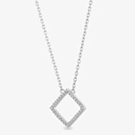 Rosa Lea Pave Square Necklace AM-2THB009204