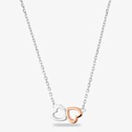 Rosa Lea Double Heart Necklace AM-2THB026106