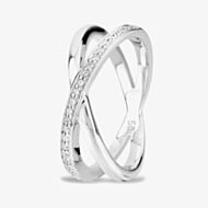 Rosa Lea Double Crossover Half-Eternity Ring BJ-R2786C