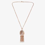 Lola Rose Ladies Bassa Rose Gold Plated Agate Tassel Necklace 1M0181 219000