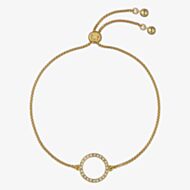 Ted Baker HELA Gold Tone Plated Crystal Open Circle Bracelet TBJ4226-02-02
