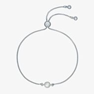Ted Baker SARSAA Silver Tone Mini Crystal Adjustable Slider Bracelet TBJ3180-01-02