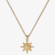 Ted Baker Celstia Crystal Star Gold Tone Pendant Necklace TBJ3482-02-02