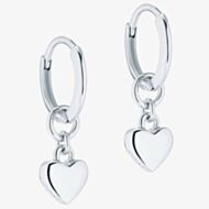 Ted Baker Harrie Silver Heart Huggie Hoops TBJ2578-01-03