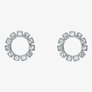 Ted Baker HALIANA Silver Tone Halo Crystal Stud Earrings TBJ3812-01-02