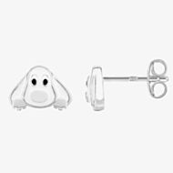 Fleur Kids Sterling Silver Dog Stud Earrings AZE291204
