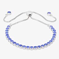 Isabella Verona Sterling Silver Blue Enamel Toggle Bracelet SBBCCRI17XXXL0-S