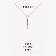 Sentiments Sister Bar Pendant 18503
