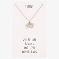 Sentiments Family Tree Two-Tone Pendant 18549A