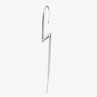 Scream Pretty Silver Rhodium Plated Lightning Bolt Ear Crawler Earrings SPS-381