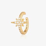 Scream Pretty Starburst 18ct Gold Plated Cubic Zirconia Ear Cuff Earrings SPG-284