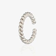 Scream Pretty Silver Rhodium Plated Plated Twist Rope Ear Cuff Earrings SPESSS183