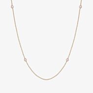 Nomination Bella Rose Gold Plated Pink Crystal Necklace 146643/040