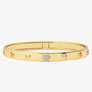 Michael Kors 14K Gold-Plated MK Logo Bangle MKC1548AN710