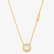 Michael Kors Yellow Gold Tone Plated Cubic Zirconia Pendant MKJ8659710