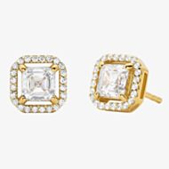 Michael Kors Brilliance Gold Plated Cubic Zirconia Earrings MKC1845710