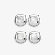 Deakin and Francis Mother Of Pearl Cushion Dress Studs C0147N0001