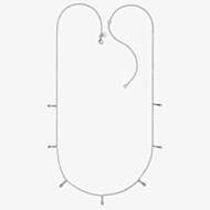 Lucy Quartermaine Silver 7 Drip Necklace DNL1