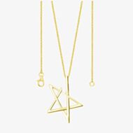 Lucy Quartermaine Gold Vermeil Sol Star Pendant Necklace LP3G