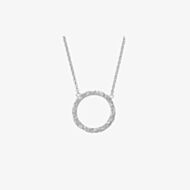 Lucy Quartermaine Silver Hula Open Circle Necklace HP1