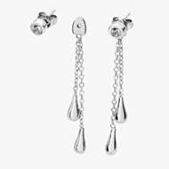 Lucy Quartermaine Sterling Silver Removable Double Drop White Topaz Earrings DER29