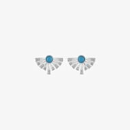 Lucy Quartermaine Silver & Turquoise Egyptian Studs Earrings ES2