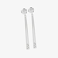 Lucy Quartermaine Silver Crystal Linear Drop Earrings ADER2