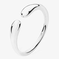 Lucy Quartermaine Silver Open Double Drop Ring DR9S K