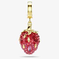 Swarovski Idyllia 18ct Gold Tone Plated Crystal Strawberry Charm 5743136