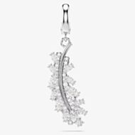 Swarovski Vienna Rhodium Plated Feather Charm 5757739