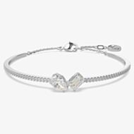 Swarovski Mesmera White Mixed Cuts Rhodium Plated Bangle 5667253 (M)