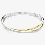 Swarovski Hyperbola Crossover Crystal Two Tone Bangle 5689720