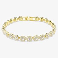 Swarovski Una Angelic Gold Tone Plated White Crystal Bracelet 5749386