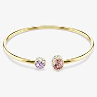 Swarovski Chroma Gold Tone Plated Mixed Cut Crystal Bangle 5738475
