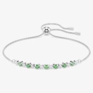 Swarovski Matrix Rhodium Plated Green Bracelet 5758987