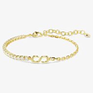 Swarovski Matrix 18ct Yellow Gold Plated Half Tennis Bracelet 5753925