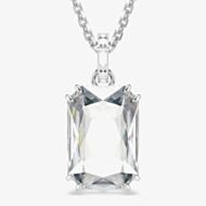 Swarovski Millenia Rhodium Plated Octagon White Crystal Pendant Necklace 5725768