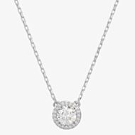 Swarovski Ladies Constella Rhodium-Plated Halo Necklace 5636264
