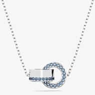 Swarovski Hollow Blue Interlocking Loop Necklace 5663504