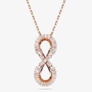 Swarovski Hyperbola Rose Gold Plated Inifinity Pendant Necklace 5677623