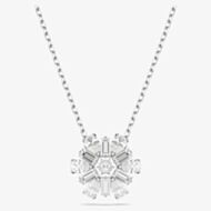 Swarovski Idyllia Rhodium Plated Crystal Snowflake Necklace 5691484