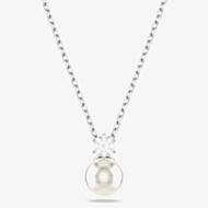 Swarovski Matrix Rhodium Plated Crystal Pearl Necklace 5693897