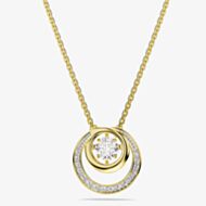 Swarovski Hyperbola Gold Tone Plated Dancing Stone Necklace 5738248