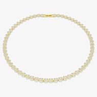 Swarovski Una Angelic Gold Tone Plated White Crystal Necklace 5751560