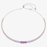 Swarovski Matrix Rhodium Plated Multicolour Crystal Necklace 5751196