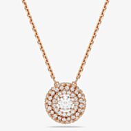Swarovski Sublima 18ct Rose Gold Plated Round Cut Cluster Pendant 5764190