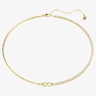 Swarovski Matrix 18ct Yellow Gold Plated Half Tennis Necklace 5747717