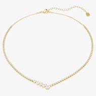Swarovski Mesmera 18ct Yellow Gold Mixed Cut V Necklace 5747931