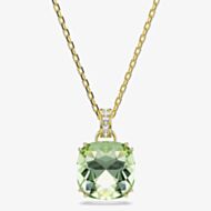 Swarovski Millenia 18ct Yellow Gold Plated Cushion Cut Green Pendant 5764821